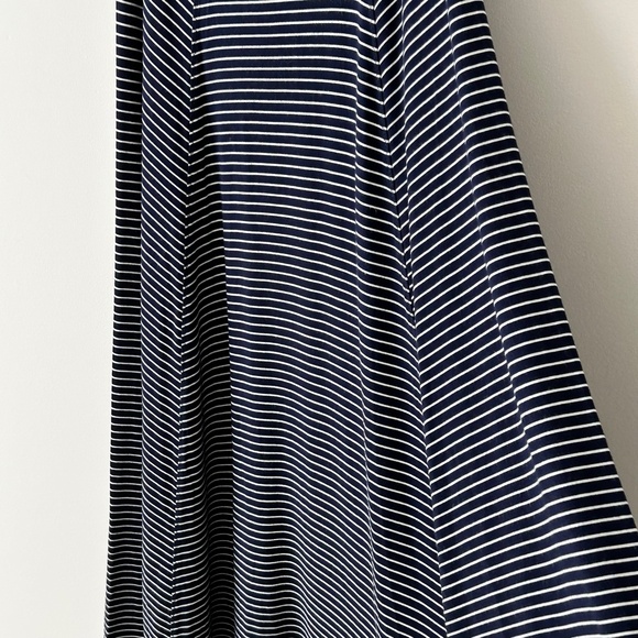 Gap Navy Blue & White Striped Jersey Maxi Skirt - Picture 5 of 16